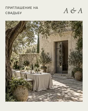 Оформление приглашения Maison
